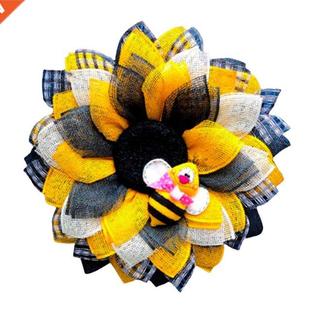 Sun Flower Door Festival Garland Front 14inch for Bee Wreath