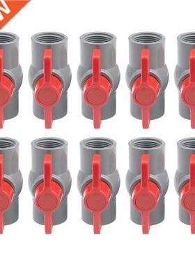 10PCS Grey PVC Globe Valve Agriculture Garden Irrigation Wat
