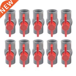 10PCS Grey PVC Globe Valve Agriculture Garden Irrigation Wat