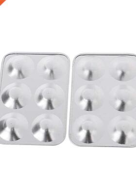 6-Hole Aluminum Palette Paint Drawing Tray Color Palette For