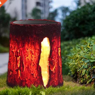 Fireplace LED Lantern Garden Lamp Flameless Night Lamp for R