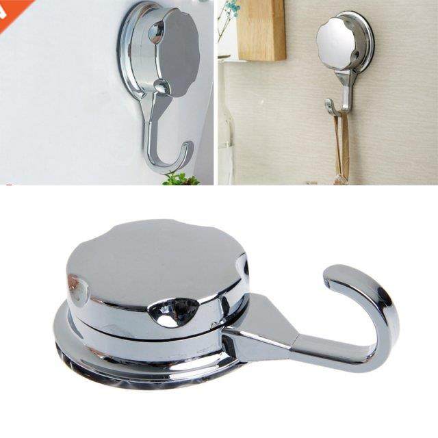 Chromed Sucton Cup Ktchen Hooks for Towel Hooks Bathroom W