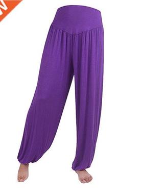 Women's Comfy Harem Loose Long Pants Belly Dance Boho Wide