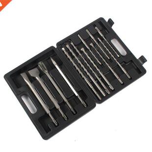 13 PCS Rotary Hammer Drill And Chisel Bits Set SDS Plus Impa