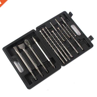 13 PCS Rotary Hammer Drill And Chisel Bits Set SDS Plus Impa