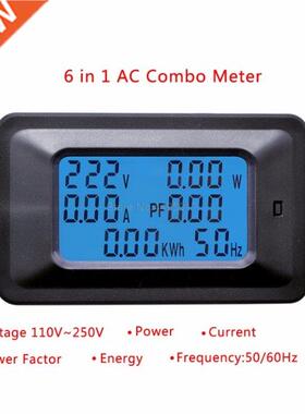 20A/100A AC 110-250V Power Meter LCD Digital Panel Power Wat