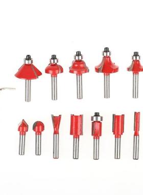 12x/Set Trimming Cutter 1/4 Shank Router Bits High Impact St