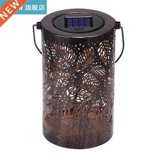 Outdoor Lights Retro Leaf Handle Hanging shadow Solar