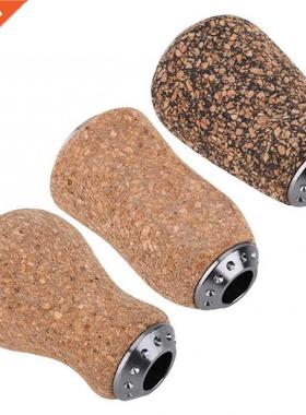 1pc Fishing Reel Handle Knob DIY Wood Cork Handle Knobs Repl