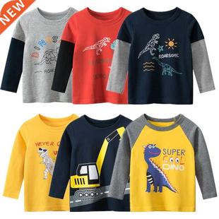 Tops Boy Kids Baby Tee Clothes Children Shirts Cotton 100%