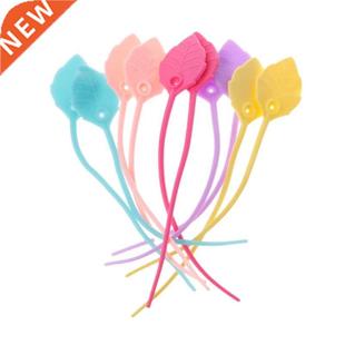 leaf shape Ties Set Organ Cable Reusable Wire 10Pcs Silicone