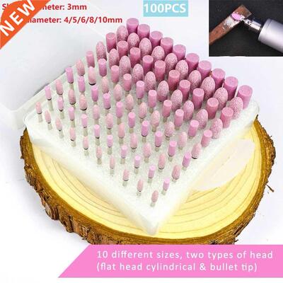 100pc/lot Chrome Corundum Professional Polishing Head Set