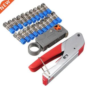 Stripper RG6 20pcs Cable Con Compression Wire Coaxial RG59