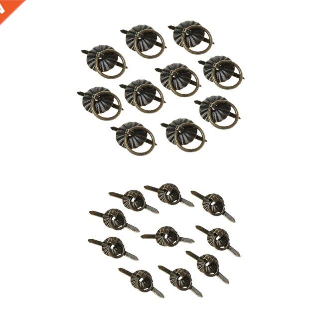 51BD 10pcs Green Bronze Color Rng Pn Handle Drawer Cabnet