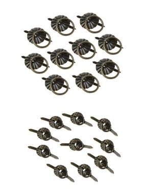 51BD 10pcs Green Bronze Color Rng Pn Handle Drawer Cabnet