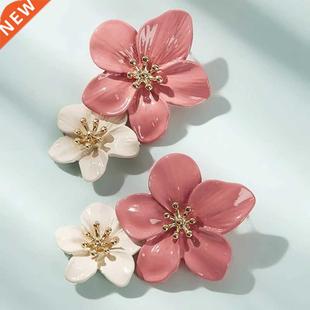 Boho Cute Flower Earrings for Women Korean Jewelry Kids Girl