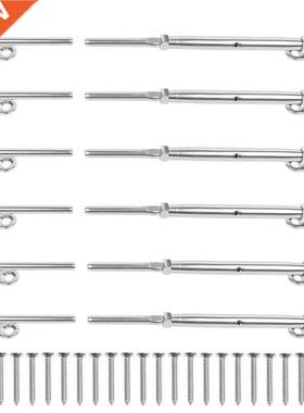 6 Pack T316 Stainless Steel Cable Railing Kits Fit 1/8Inch S