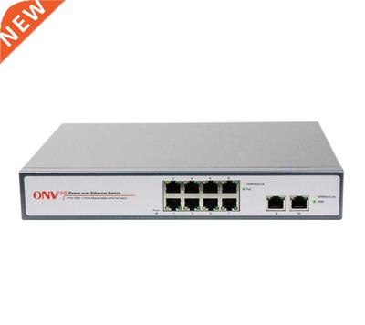 8x 10/100 Mbps auto-sensing RJ45 PoE ports 2x 10/100M Uplink