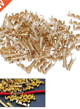 100Pcs Brass Copper 0.5-1.5mm Square Millimeter Crimp Electr