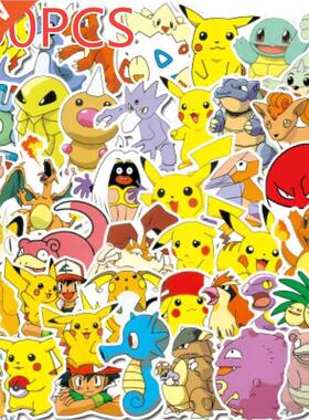 40/50/100 Pcs Pokemons Stickers For Luggage Skateboard Phone