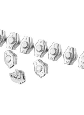 10Pcs M3 316 Stainless Steel Simplex Wire Rope Clip Fixing 3