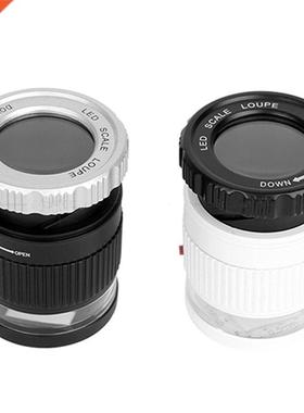 30 Magnfcaton Cylndrcal Scale Optcal Glass Lens Focus