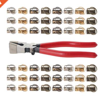 40Pcs 1 inch 4 Colors Key Fob Keychain Hardware with Pliers