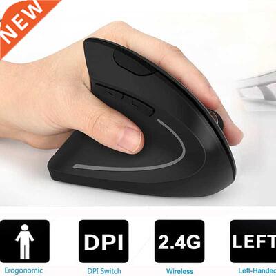 Left Hand Wireless Mouse Ergonomic Vertical Computer Gaming