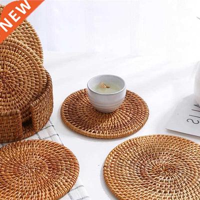 Placemat Pad Coaers Kitchen Table Mats Rattan Caoaer Bow