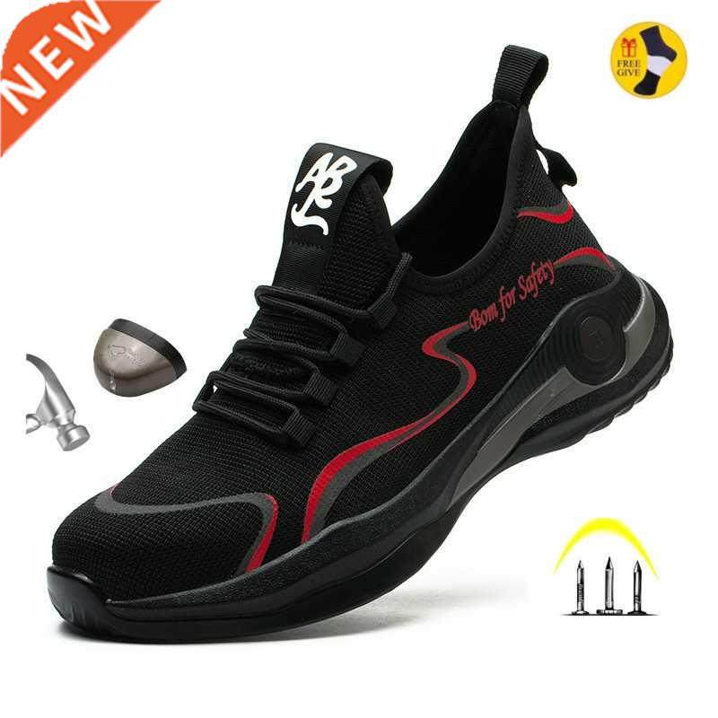 staleneus lightweight work shoes for men steel toe sneakers
