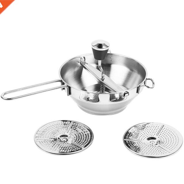 Vegetable Mill Stainless Steel Food Rotary Mill Strainer Pot