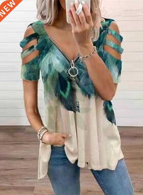 S-5XL summer women T shirt casual plus size lady print tops