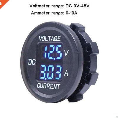 DC 9V to 48V 10A Digital Voltmeter Ammeter Voltage Current M