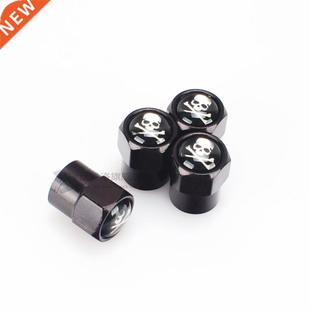 Chrome Valve Classic Tire Wheel Car theft Anti SKLL Set 4Pcs