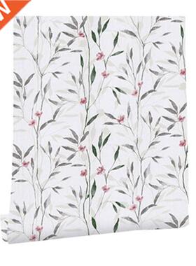 Peel And Stick Floral Leaf Vinyl Self Adhesive Wallpaper For