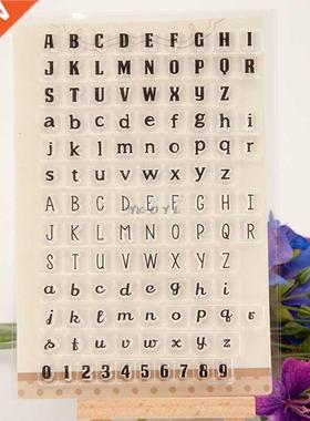 Letters Numbers Clear Silicone Seal Stamp For DIY Album Scra