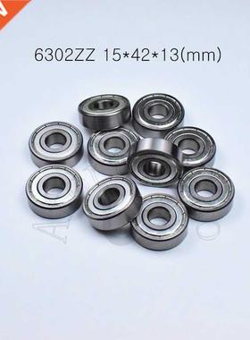10pcs 6302ZZ 15*42*13(mm) chrome steel Metal Sealed High s