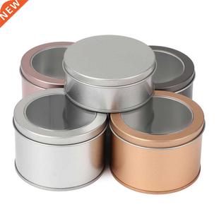 Tin Jar Bottle 1pc Storage Round Can Container Aluminum