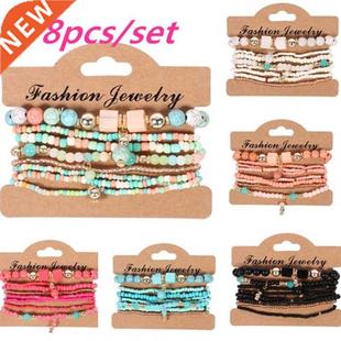 Fashion Multilayer Tassel 4pcs Cha Beads set Stone Crystal