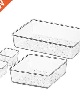 1 Set Clear Drawer Organizer Drawer Divider Storage Box Bins