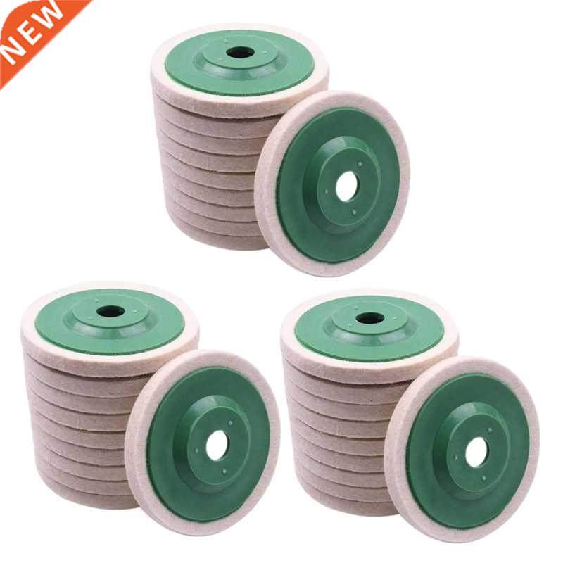 30Pcs 100mm 4 Inch Wo Buffing Round Pishing Wheels Pads