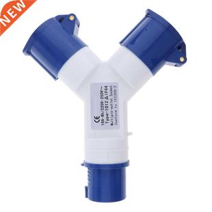 IP44 220V Splitter Socket Way Electrical 16A Pin Plug