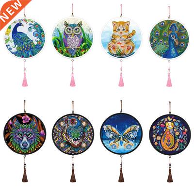 New Desgn Mural Tassels Damond Pantng Wth Round Frame
