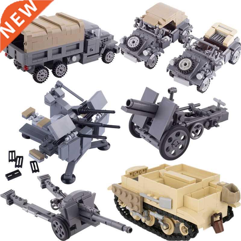 WW2 Military USA Soldier Figures Building Blocks Weapon Gun