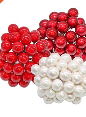 100pcs/lot Mini Plastic Fake Small Berries Artificial Flower