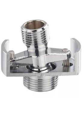 Adjustable Copper Shower Head Angled Curved Foot Eccentric S