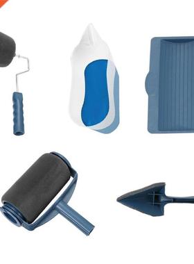 5 in 1 Paint Runner Pro Roller Brush Handle Tool Flocked Edg