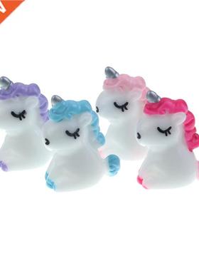 20Pcs 19x34mm Resin Unicorn Decoration Crafts Flatback Caboc
