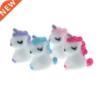 20Pcs 19x34mm Resin Unicorn Decoration Crafts Flatback Caboc