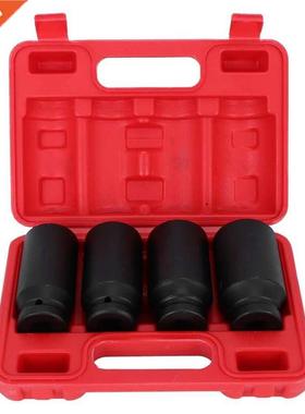 4pcs 6 Point 1/2in DR Front Back Wheel Drive Axle Nut Deep I